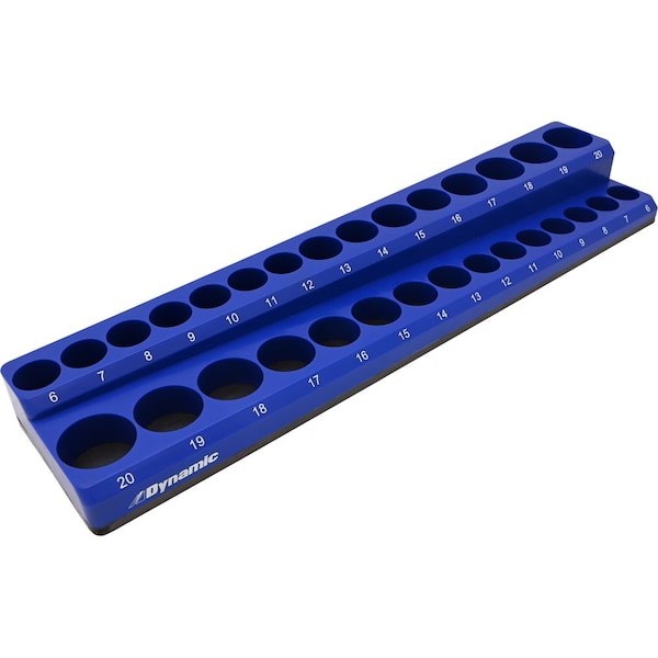 3/8" Drive Metric Magnetic, 30 Socket Organizer